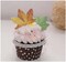 Set of 48 Edible Fall Leaves Cake Decorations, Cupcake Topper 3 Colors(48pcs 3 Colors Leaves)
